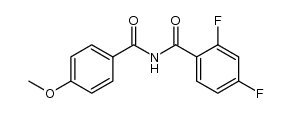 2,4-difluoro-N-(4-methoxybenzoyl)benzamide Structure