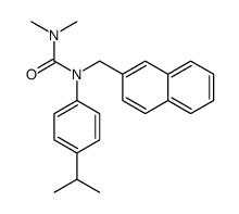 1,1-dimethyl-3-(naphthalen-2-ylmethyl)-3-(4-propan-2-ylphenyl)urea结构式