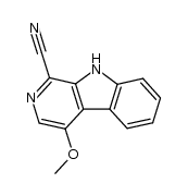 1-cyano-4-methoxy-β-carboline结构式