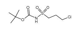 N-tert-butoxycarbonyl-3-chloropropanesulfonamide结构式