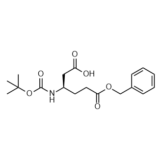 (R)-6-(Benzyloxy)-3-((tert-butoxycarbonyl)amino)-6-oxohexanoic acid Structure