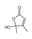 5-hydroxy-4,5-dimethyl-5H-furan-2-one Structure