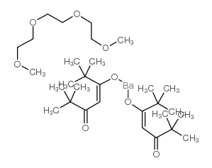 双(2,2,6,6-四甲基-3,5-庚二酮基)钡三甘醇二甲醚加合物[PURATREM]结构式