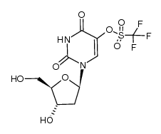 5-(Trifluoromethanesulfonyloxy)-2'-deoxyuridine结构式