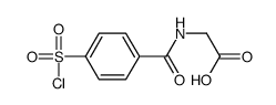 ([4-(氯磺酰基)苯甲酰基]氨基)乙酸结构式