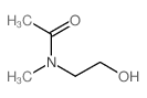 N-(2-羟基乙基)-N-甲基乙酰胺结构式