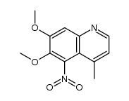 6,7-dimethoxy-4-methyl-5-nitroquinoline Structure
