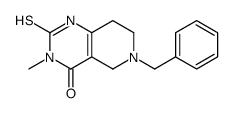 6-Benzyl-3-Methyl-2-thioxo-2,3,5,6,7,8-hexahydropyrido[4,3-d]pyrimidin-4(1H)-one结构式