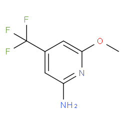 6-甲氧基-4-(三氟甲基)吡啶-2-胺结构式