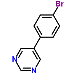 5-(4-溴苯基)嘧啶结构式
