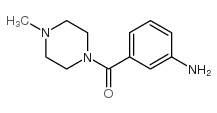 {3-[(4-甲基哌嗪-1-基)羰基]苯基}胺结构式
