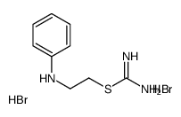 2-anilinoethyl carbamimidothioate,dihydrobromide结构式