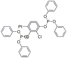 Platinum,dichlorobis(triphenylphosphite-p-)- Structure