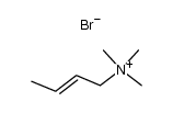but-2-enyl-trimethyl-ammonium, bromide Structure