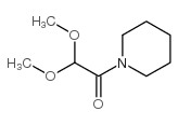 2,2-二甲氧基-1-哌啶-1-乙酮结构式
