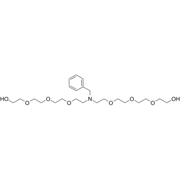 N-Benzyl-N-bis-PEG4结构式