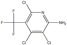 2-氨基-3,4,6-三氯-5-三氟甲基吡啶结构式