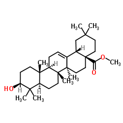 齐墩果酸甲酯结构式