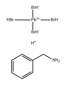 Plumbate(2-), tetrabromo-, (T-4)-, hydrogen, compd. with benzenemethanamine (1:2:2) Structure