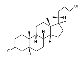 3α-hydroxy-5β-cholan-24-ol Structure