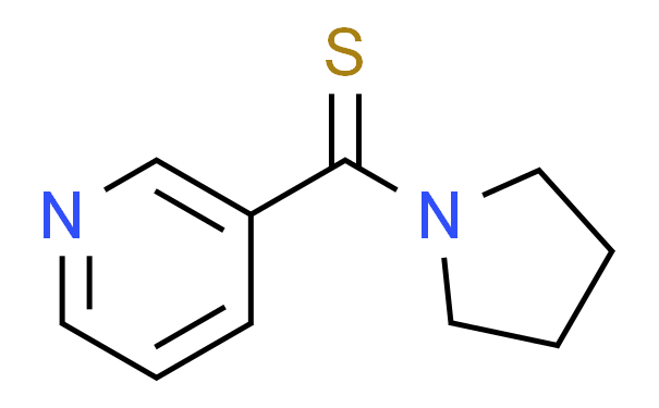 3-吡啶基-1-吡咯烷基甲硫醇结构式