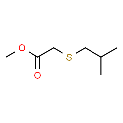 (Isobutylthio)acetic acid methyl ester Structure