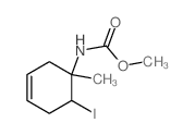 methyl N-(6-iodo-1-methyl-1-cyclohex-3-enyl)carbamate结构式