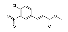 3-(4-chloro-3-nitro-phenyl)-acrylic acid methyl ester Structure