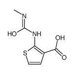 3-Thiophenecarboxylicacid,2-[[(methylamino)carbonyl]amino]-(9CI) Structure