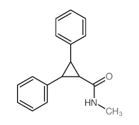 Cyclopropanecarboxamide,N-methyl-2,3-diphenyl- Structure