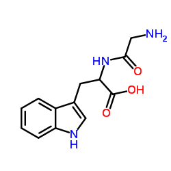 甘氨酰-DL-色氨酸结构式