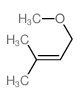 2-Butene,1-methoxy-3-methyl- Structure