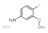 4-氟-3-甲氧基苯胺盐酸盐结构式