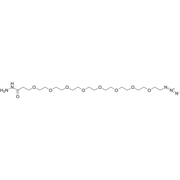 Azido-PEG8-hydrazide Structure