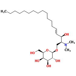 N,N-二甲基-D-半乳糖基-β1-1'-D-赤型鞘氨醇结构式