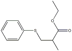 Propanoic acid, 2-Methyl-3-(phenylthio)-, ethyl ester结构式