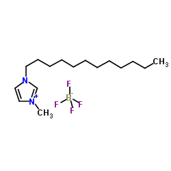 1-十二烷基-3-甲基咪唑四氟硼酸盐结构式