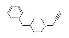 2-(4-benzylpiperidino)acetonitrile structure
