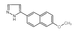 5-(6-甲氧基-2-萘)-1H-吡唑结构式