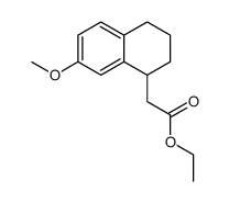ethyl (1,2,3,4-tetrahydro-7-methoxy-1-naphthyl)acetate结构式