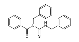 1-Benzoyl-1,3-dibenzylthioharnstoff Structure