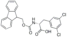 Fmoc-3,5-Dichloro-D-Phenylalanine结构式