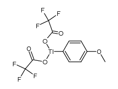 4-methoxyphenylthallium bis(trifluoroacetate)结构式