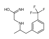 2-[[α-Methyl-m-(trifluoromethyl)phenethyl]amino]acetamide Structure