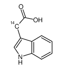 indole-3-acetic acid, [2-14c] Structure