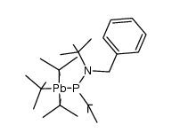 tri(tert-butyl)plumbyl-benzyl(tert-butyl)amino(tert-butyl)phosphane Structure