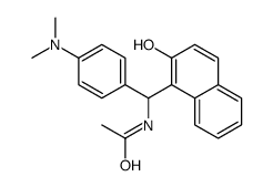 N-[(4-二甲基氨基苯基)-(2-羟基萘-1-基)-甲基]-乙酰胺结构式