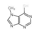 7-甲基-6-疏基嘌呤结构式