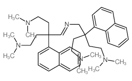 1,5-Pentanediamine, 3-(N-(4-(dimethylamino)-2-(2-(dimethylamino)ethyl)-2-(1-naphthyl)butyl)formimidoyl)-N,N,N,N-tetramethyl-3-(1-naphthyl)- (8CI)结构式