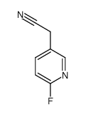 3-Pyridineacetonitrile,6-fluoro-(9CI) structure